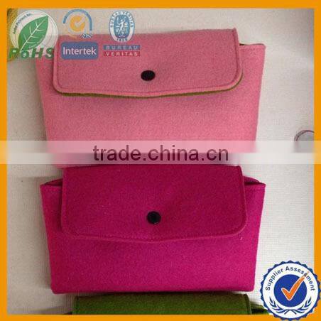 Felt laptop sleeve in fashion design