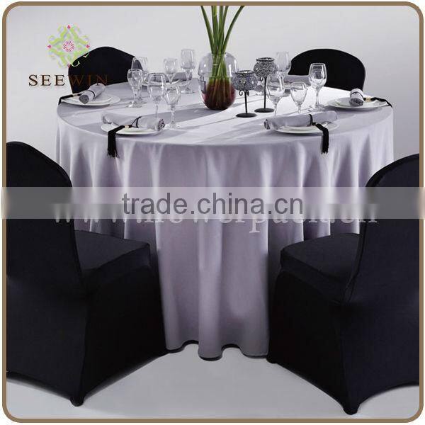 satin fancy chair cover for wedding for wedding