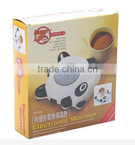 Creative fashion panda shape electric heating keep warm dish