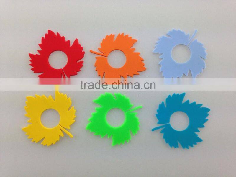 Wholesale 3D Designed FDA /LFGB Food Grade Glass Drink Cup Identifier Silicone Tea Cup Party Glass Marker