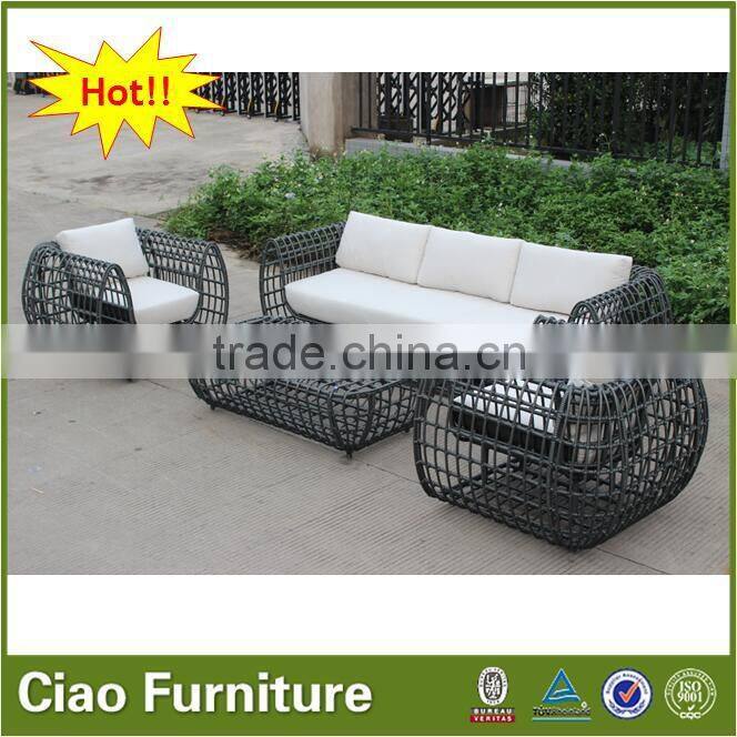 garden furniture outdoor rattan USA style outdoor big sofa set
