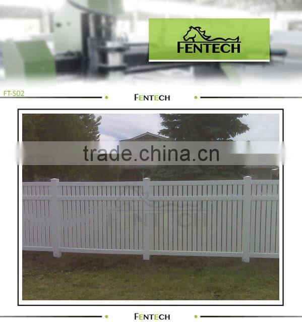 PVC semi privacy fencing