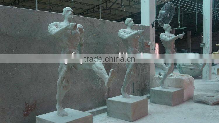 Fiberglass sprots man figurine character