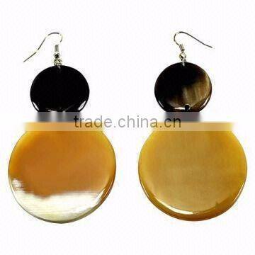 Bulk horn earrings, water buffalo jewelry set, handmade in Vietnam
