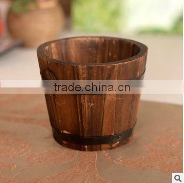 Outdoor Garden Wooden Planter/Wholesale Flower Pots/Wooden Bulk Flower Box