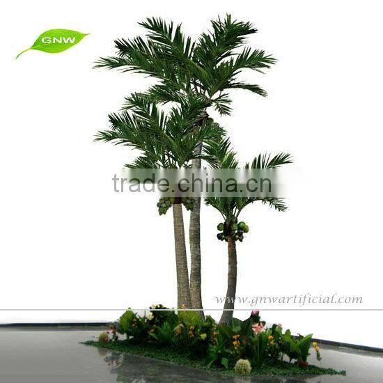 APM012 GNW 20ft coconut tree artificial plastic palm tree for Park Landscaping Decoration outdoor use