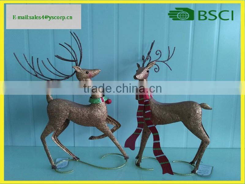 Christmas Deer Primitive Loverly Deer Head Christmas Ornaments Home Decor