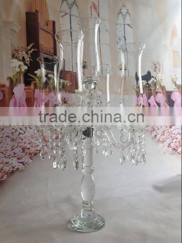 2016 primitive glass crystal taper candle holder