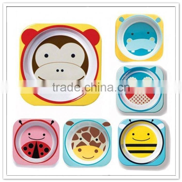 New item personalized party used safy guaranteed animal shaped melamine kid 's bowl