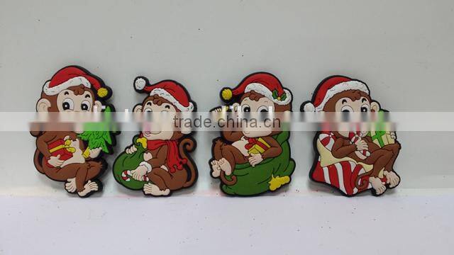 high quality PVC promotional monkey fridge magnets