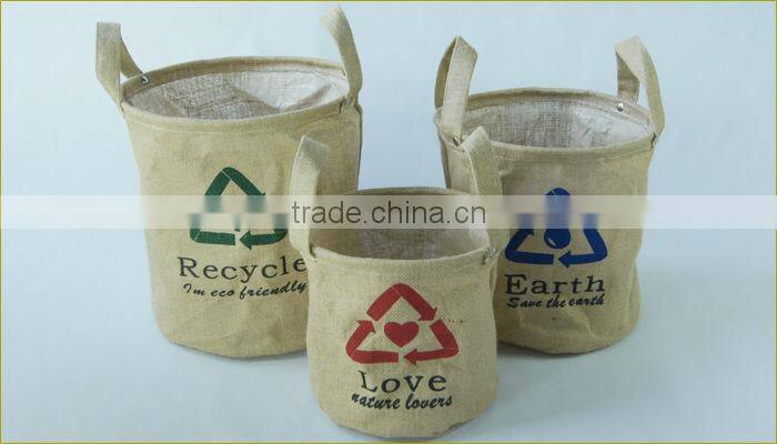 Earth Flax Fabric Folding Linen Laundry Baskets