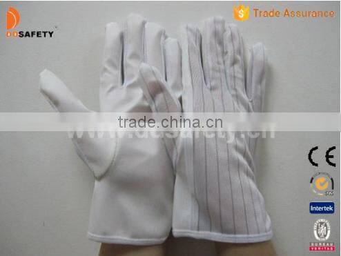 DDSAFETY 2017 Cheapest PU On The Palm And Anti Static Back Working Glove