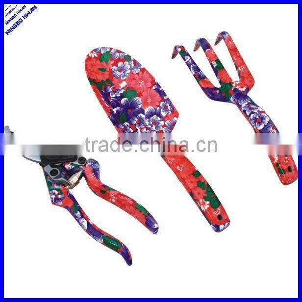 All metal decorative woman flower pruning scissors