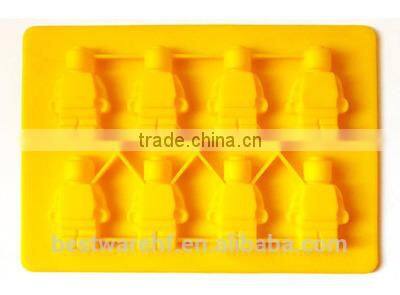 Big custom robert shaped silicone ice cube tray