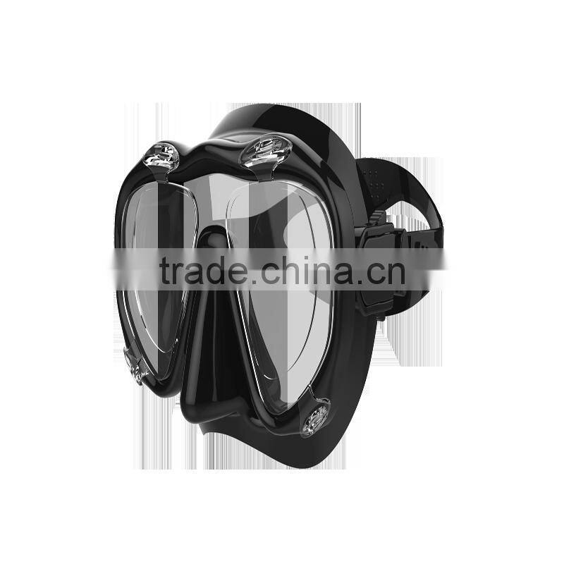 Hot Selling Customizable Tempered Glass Free Diving Mask