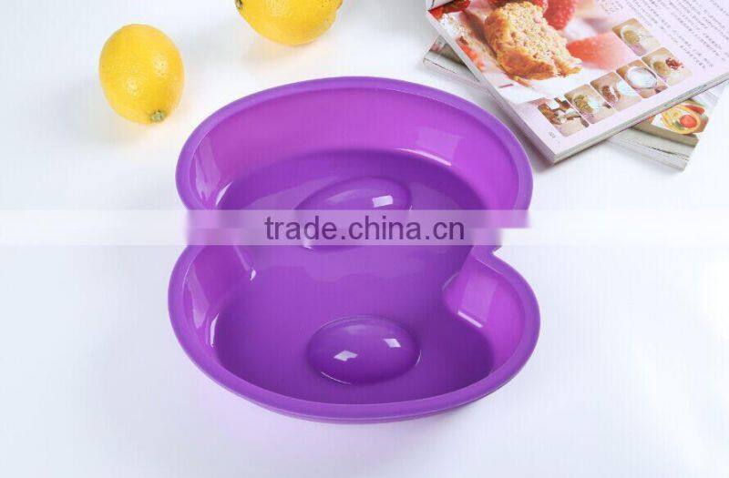 Lovely birthday number eight shape silicone cupcake mold,cake pan,bakeware cake mold