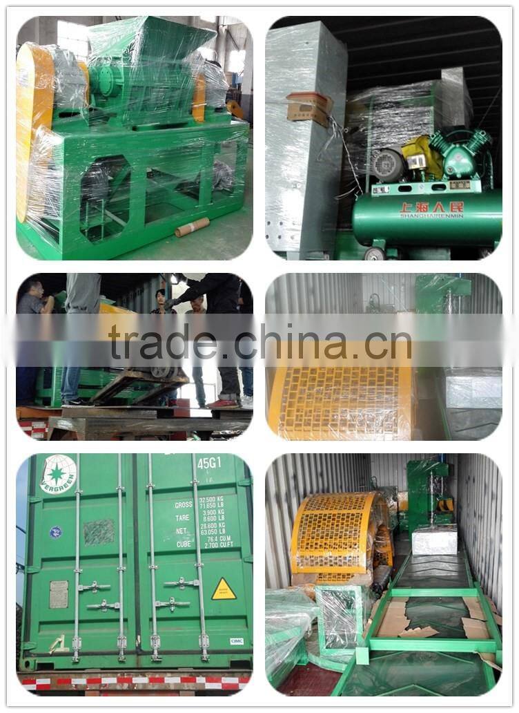 used rubber tire/tyre cutter shredder machine for sale