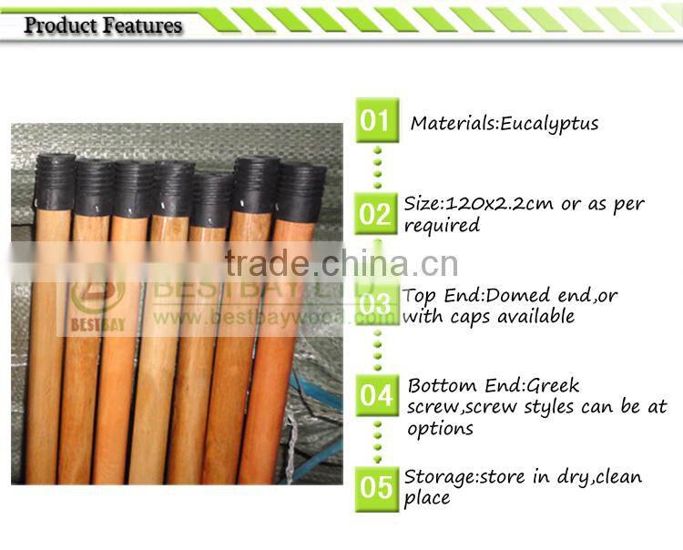 Painted wood mop handle,long handle cleaning brush
