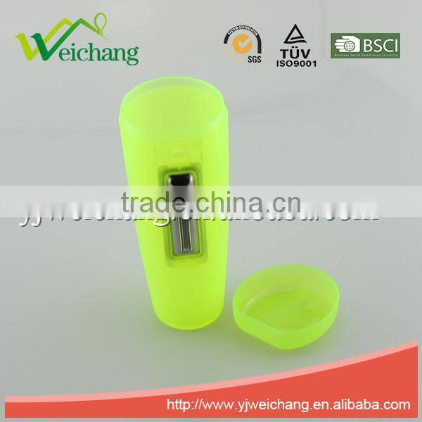 WCJ714 Hot sell 2 in 1 plastic grater vegetable kitchen graters stainless steel grater with plastic box