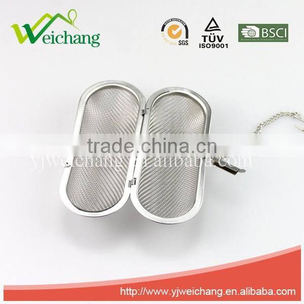 WCJ1074 Hot Sale Long Chain Tea Strainer 18/8 Stainless Steel fine mesh Tea Infuser