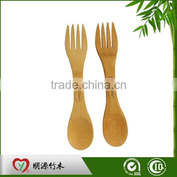 custom logo bamboo dinner knife fork