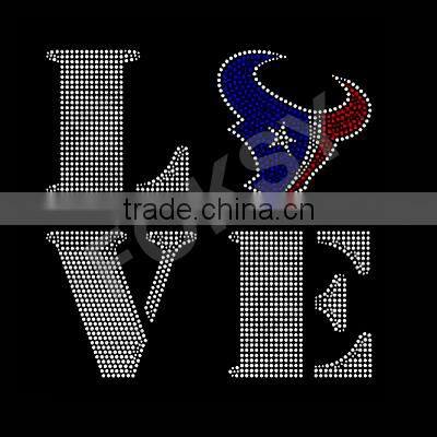 Most popular garment houston texan rhinestone transfer