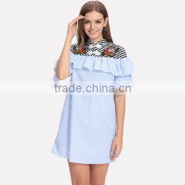 Domin fashion latest 2 piece style fancy lace dress