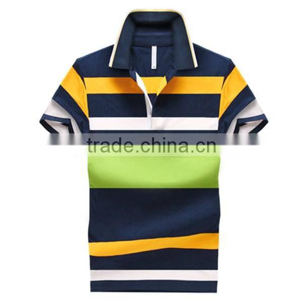 hot summer new cheap price wholesale striped sport for men's uniform polo shirt