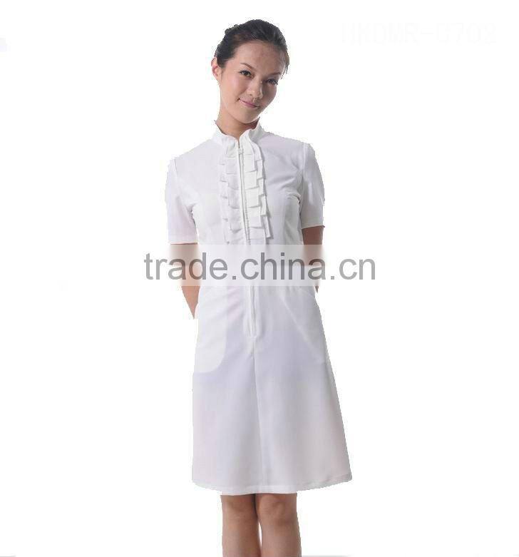 Nurse Uniform MU-85 100% Cotton Fabric good quality, guangzhou factory price