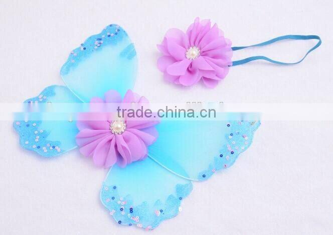 infant Girl Photo Photography Props Newborn Baby Angel Wing With headbands