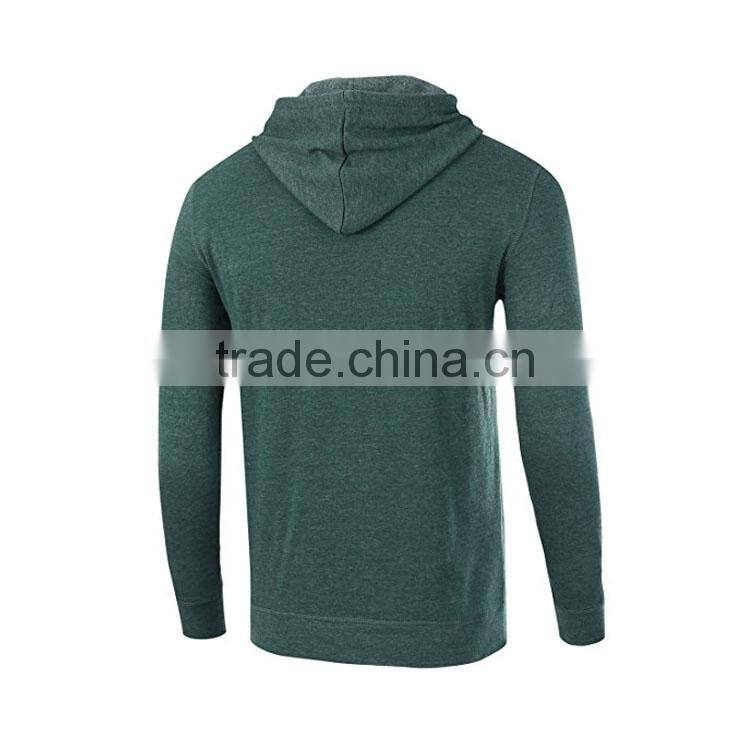 2017 Blank Men Hoodies with Slim Sleeves