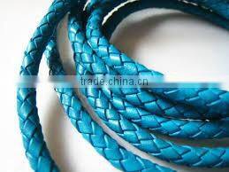 ROUND BRAIDED LEATHER CORD IN DIFFRENT COLORS AND SIZES