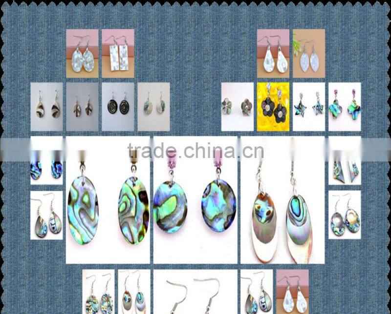 latest exquisite fashion abalone shell earrings new design paua abalone shell earrings with newest design