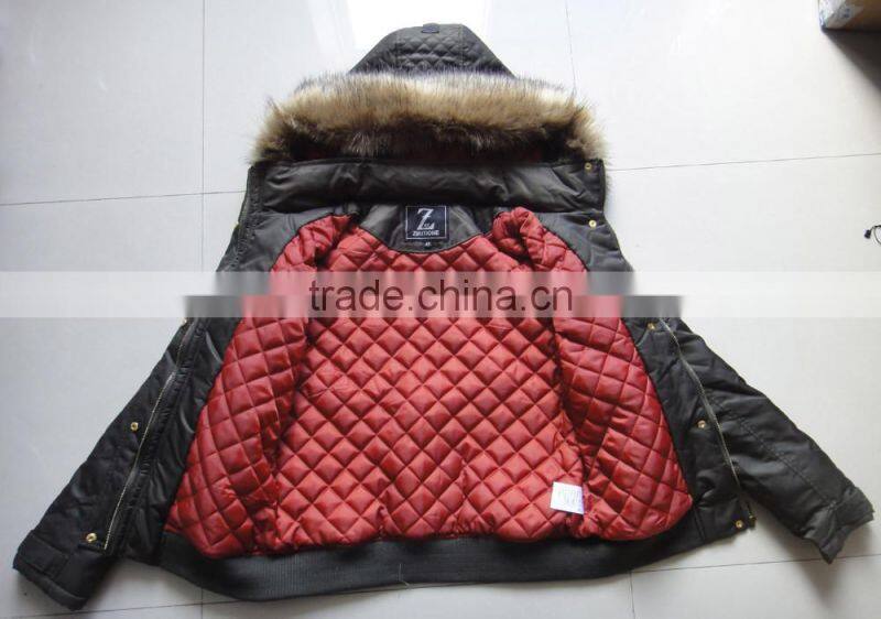 Women Nylon Twill Hoody Winter Padding Jacket