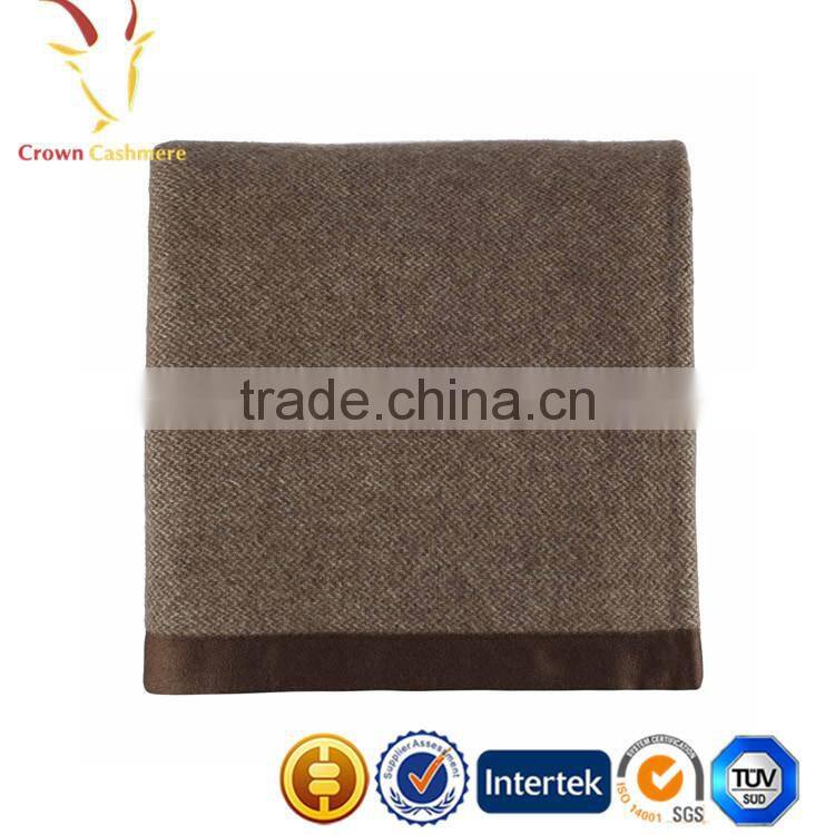 Knitted Solid Cashmere Blanket