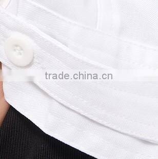 Poly-Cotton White Security Short Sleeve Guard Shirts with Bow Tie