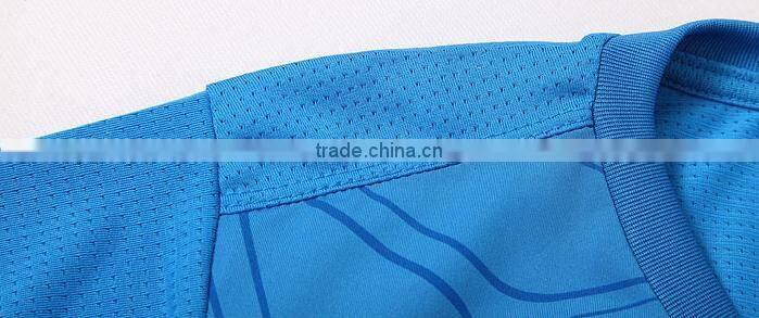 Blue White Short Sleeve Blank T-shirt Custom T shirt Printing Silk Screen