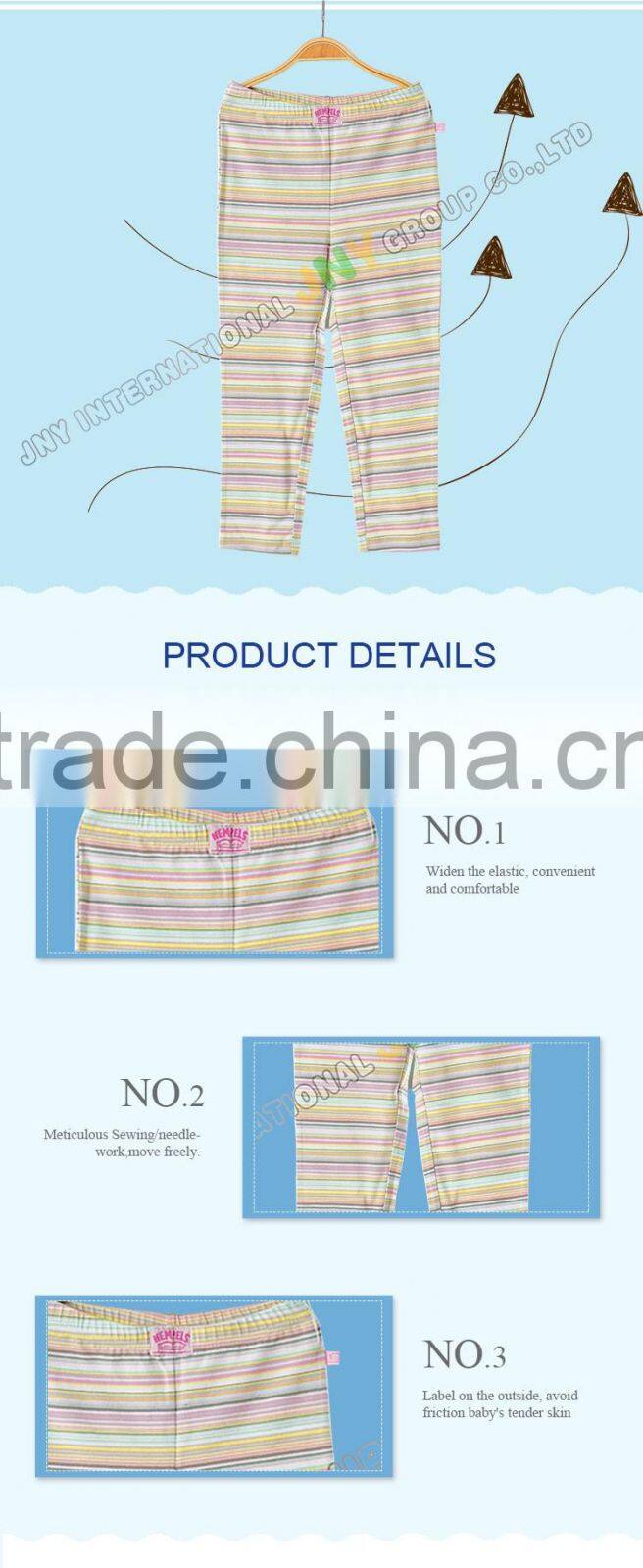 Fashionable spring and autumn 100% cotton baby pants