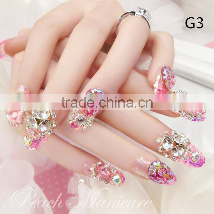 2017 Manicure Artificial Full Nails Art Finished Nails