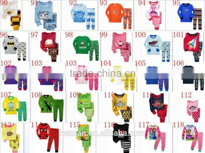 Wholesale Kids Winter Pajama 2 Pcs Set Long Sleeve Childrens26