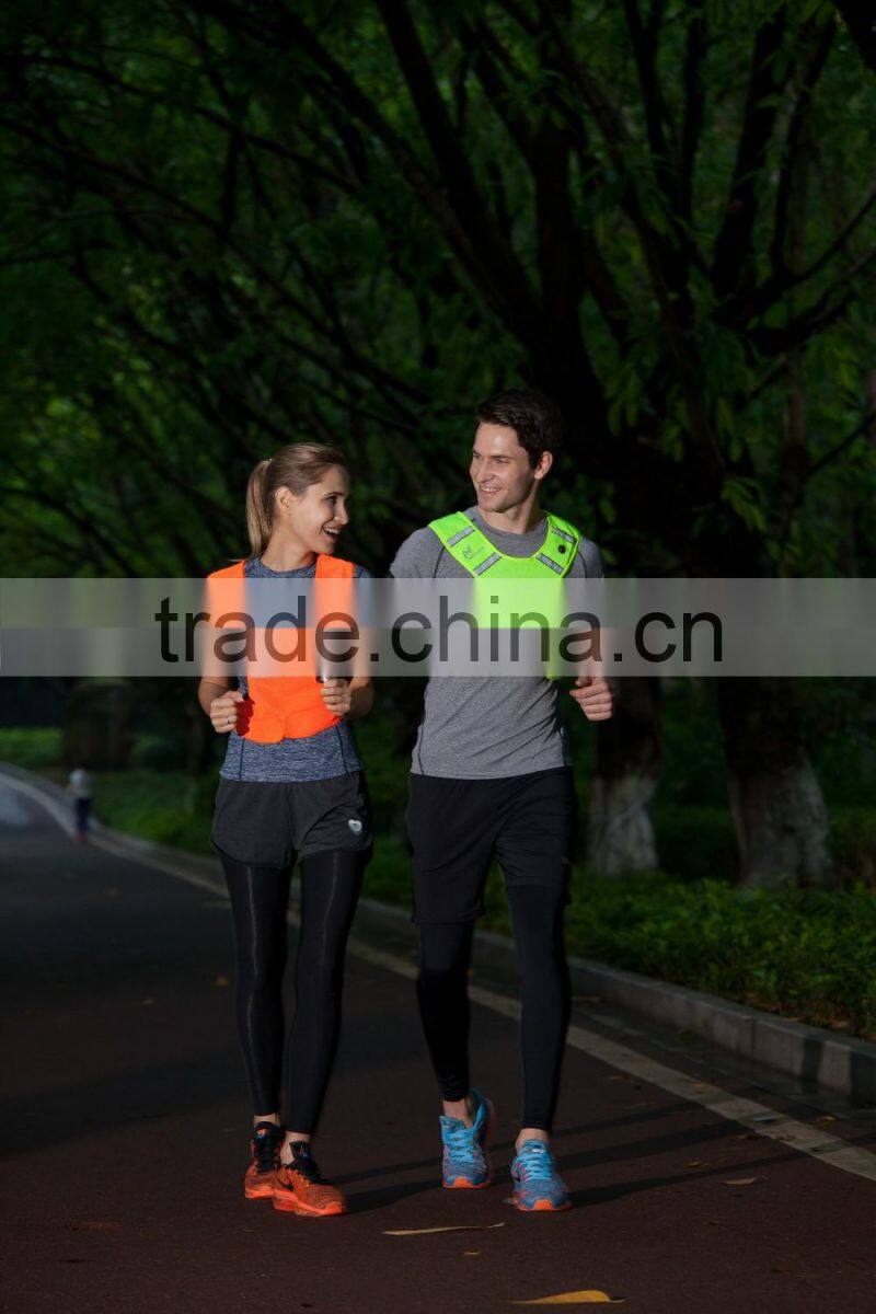 outdoor night running LED flashing summer sports clothes