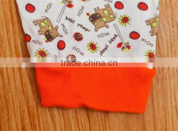 2016 new design cute embroirdery baby pants