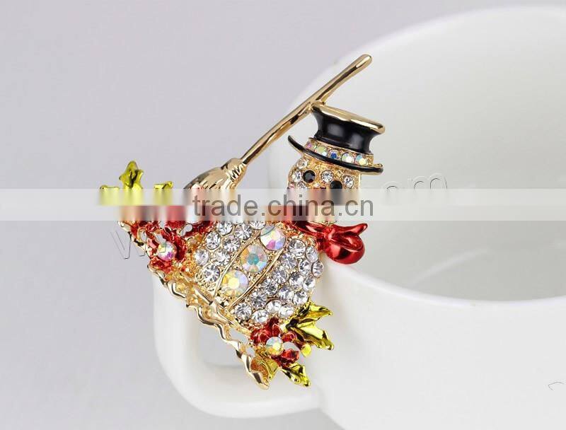 gold color plated the christmas gift for christmas Jewelry Brooch