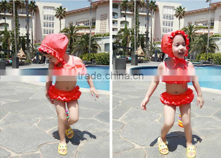 Two Pieces Child Swimwear Cute Split Swimwear Little Girl Swimsuits