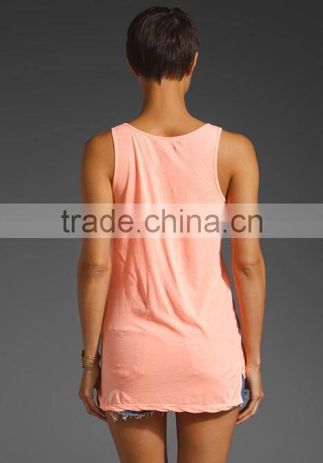 one size fit all sheer jersey tank top