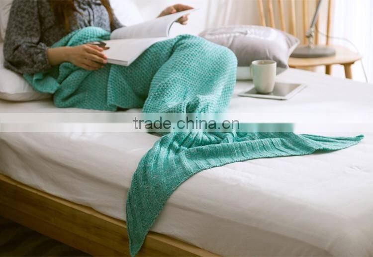Burgundy Kids Handmade Mermaid Tail Blankets