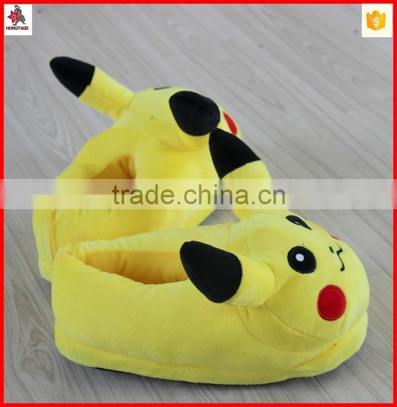 Soft new carton design indoor plush slippers with all sizes available