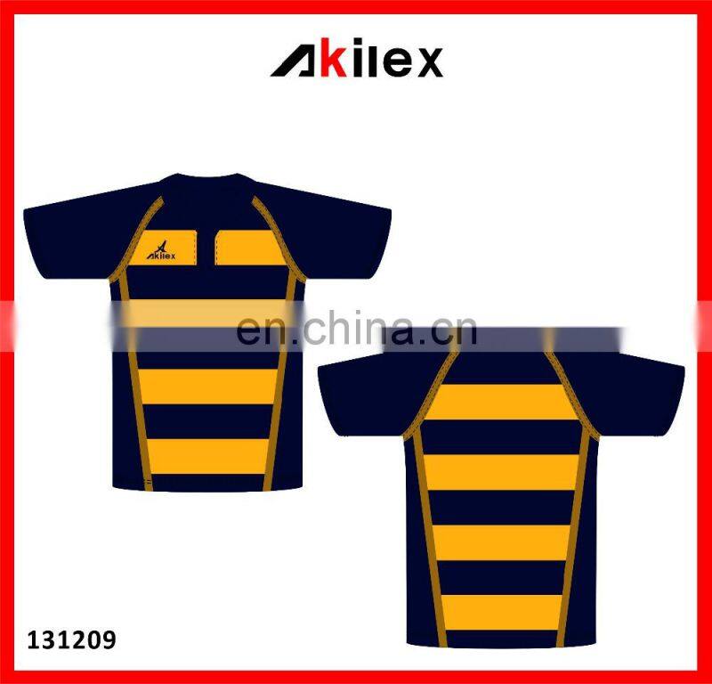 2016 Low quantity Customized dryfit rugby jersey
