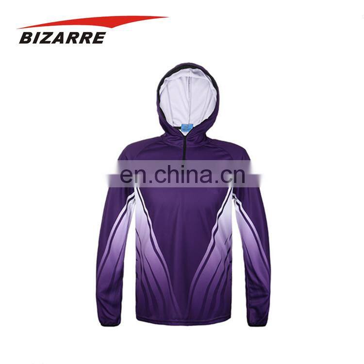 Factory Custom Fishing Clothing Clothes T-Shirts With Hood