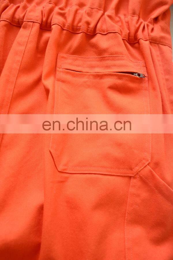 Customize high quality Orange heated coveralls fireproof coverall for men